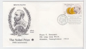TurtlesTradingPost- Nobel Prize 2001 #3504 FDC- Artcraft Variety Cachet - Picture 1 of 1