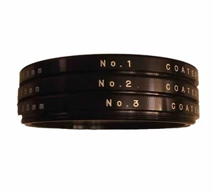 Vivitar 55 mm Nahobjektiv Set 1, 2 und 4 Leder Aufbewahrungstasche - Bild 1 von 5