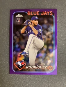 2024 Topps Chrome Update Yariel Rodriguez #'d/250 Purple Refractor Rookie USC107 - Picture 1 of 3