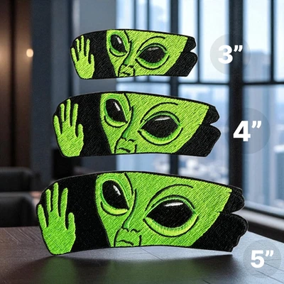 Alien Embroidery Patch Multi Sizes 3" - 5" - Image 1 of 4