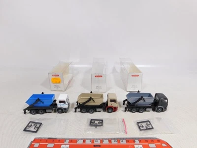 Mint Box Wiking 1:87 H0 3x Absetzkipper MAN 679 01 34 679 02 32 03 32 #EG876-0,5 - Image 1 of 4