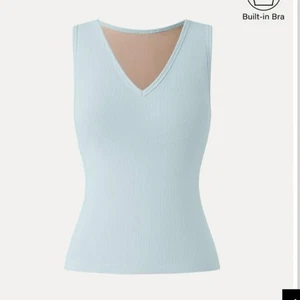 OGL Stretch Cotton V-neck Sleeveless Brami Tank in Ice Blue Size M - Picture 1 of 8