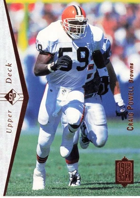 CRAIG POWELL 1995 SP #123 Cleveland Browns Rookie LB Football Card - Image 1 of 2
