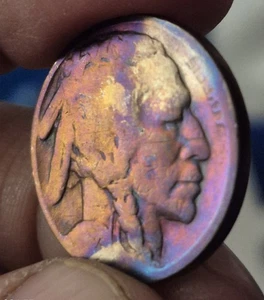 Lot Of 5 Beautifully Toned Buffalo Nickels - 1920, 1923, 1925 W/ 2 Unreadable - Picture 1 of 12