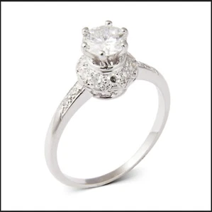 18K 750 Gold Solitaire 1,115ct Diamond Ring RG55 Diamant Solitär Unikat Brillant - Bild 1 von 24