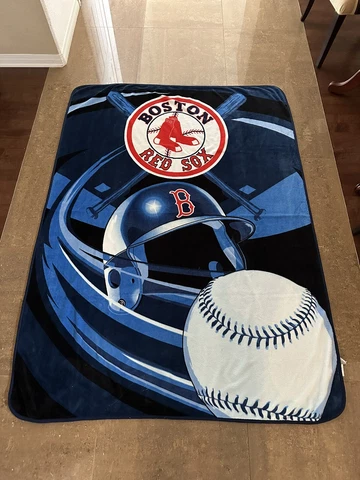 Boston Red Sox Baseball Throw Blanket 77" x 57" Cover