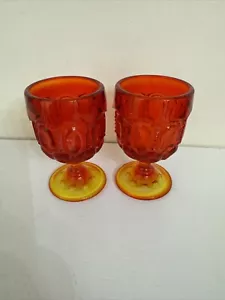 2 Amberina Rosso L.E. Occhiali calici cordiali Smith modello luna e stella 3/4" - Foto 1 di 5