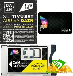 CAM TIVUSAT HD DIGIQUEST PER TV STB CI/CI - SMARTCARD INCLUSA CANALI SATELLITARI - Foto 1 di 8