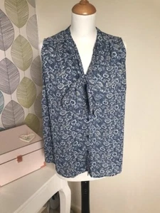 Blusa Matalan con stampa blu e bianca - taglia 10 - Foto 1 di 4
