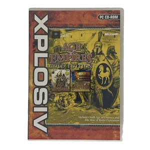 Age Of Empires Gold Edition PC Game 2003 CD ROM and Rise of Rome Expansion - Picture 1 of 3