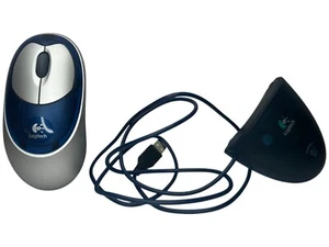 Logitech Cordless Optical Wireless Mouse M-RM63 w/Reciever USB VTG Tested - Picture 1 of 14