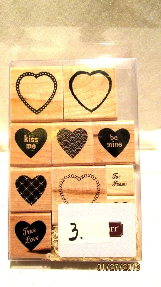 Juego de sellos de álbum de recortes Close to My Heart S620 Groovy Hearts nuevo Foto 1 de 3