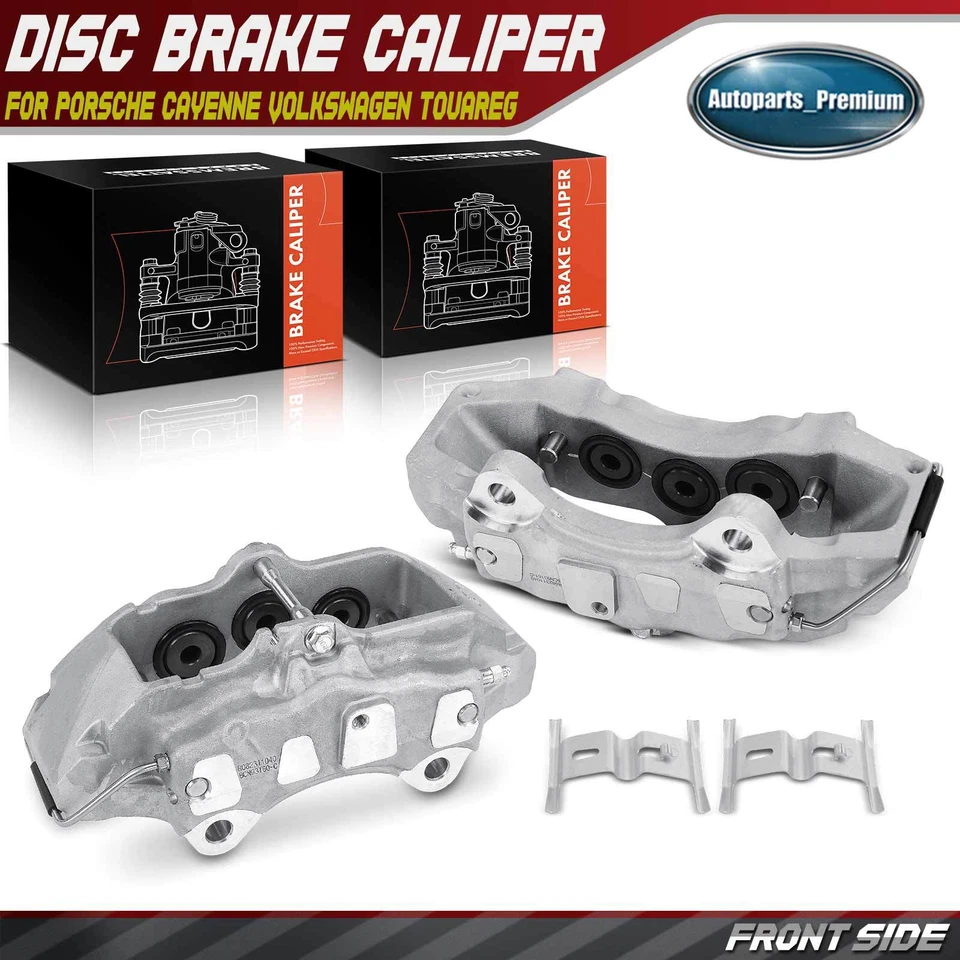2x Pinza de freno delantera con 6 pistones para Porsche Cayenne Volkswagen Touareg Foto 1 de 4