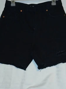 Black jean shorts sizes 14 - Picture 1 of 4