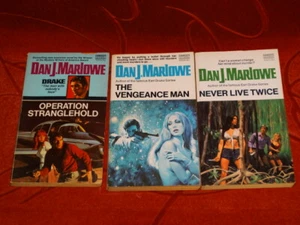 Lot of 3 Dan J. Marlowe Vintage Book ~ GOOD CONDITION - Picture 1 of 1