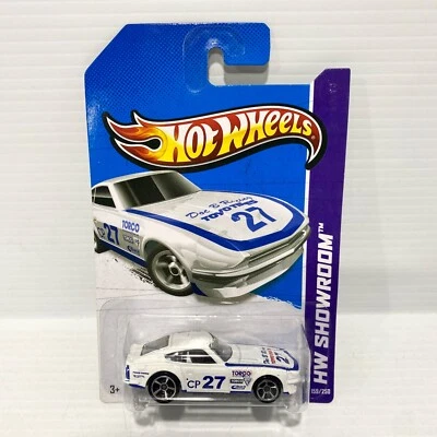 Datsun 240z 159/250 - HW Showroom Hotwheels Long Card - New - image 1 of 4