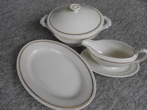Alt Schönwald, Made in Germany, hübsches Rest - Speiseservice, creme, Goldrand - Bild 1 von 7