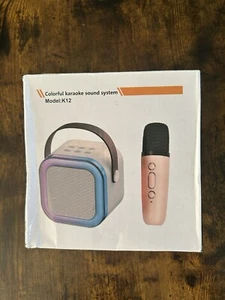 Mini Máquina de Karaoke AZUL Sistema de Sonido Portátil Bluetooth Altavoz y Micrófono - Imagen 1 de 3