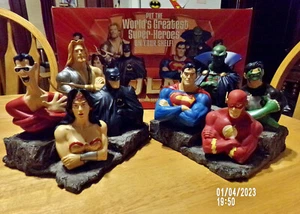 Justice League Of America Ltd. Edition Bookends By Paquet #915/1150 DC Direct - Picture 1 of 24