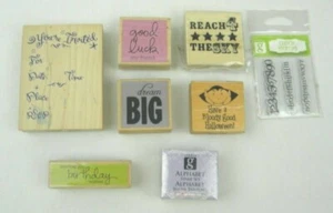 9 Gummistempel 1 Alphabet Stempel Studio G, Craft Smart, All Night Media, & etc  - Bild 1 von 12