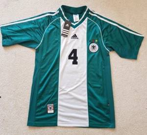 Adidas DFB Trikot 1998 Grün Auswärts Größe XL NR 4 Jürgen Kohler Neu mit Etikett - Bild 1 von 9