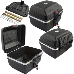 Top Case Box Luggage Motorcycle Reflectors Scooter Universal Quick Release 29LT - Foto 1 di 5