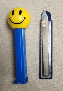 Vintage 1960s Diamon Deb Metal Nail File Pointed End 4 inch w/case Made in USA - Picture 1 of 6