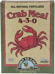 Down to Earth Organic Crab Meal Fertilizer Mix 4-3-0, 5 lb 5 Pound - New, Garden - Picture 1 of 6