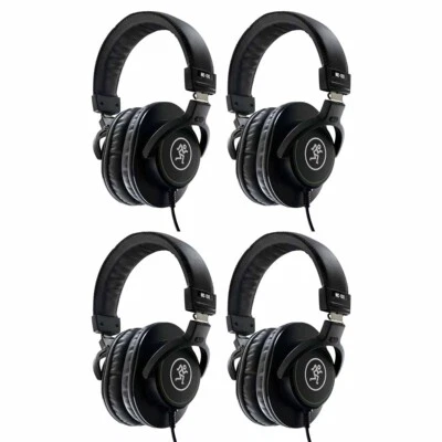 Mackie MC-100 Professional DJ Studio Reference Headphones 4 Pack