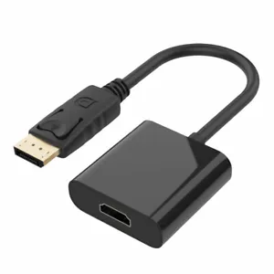 Displayport > HDMI Adapter / DP Stecker > HDMI Buchse Kabel PC HD TV Konverter - Bild 1 von 9