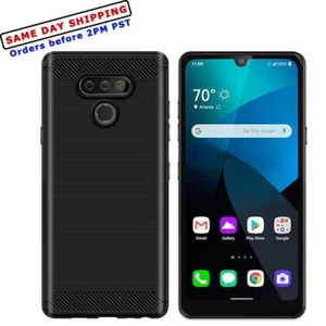 Waterproof Carbon Fiber Soft Slim TPU Case for Cricket LG Harmony 4 K400AM Phone - Picture 1 of 1