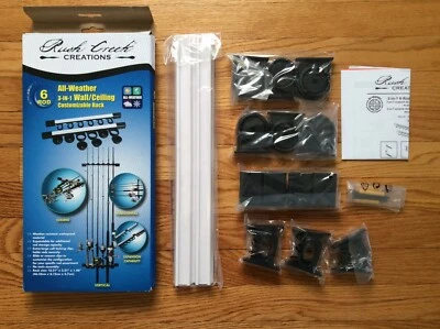 NEW All Weather Fishing Rod Storage Wall, Ceiling, or Garage Rack, ABS Plastic - Image 1 of 3