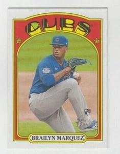 (10) Brailyn Marquez 2021 TOPPS HERITAGE HIGH NUMBER ROOKIE LOT #598 CUBS - Picture 1 of 1