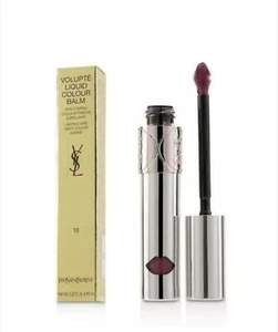 YSL VOLUPTÉ LIQUID COLOUR BALM Yves Saint Laurent LIP GLOSS - 10 Devour Me Plum - Picture 1 of 2