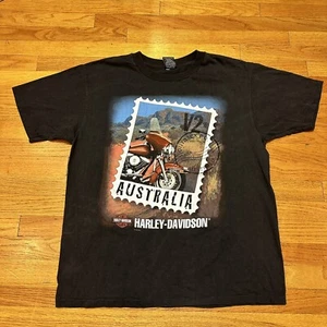 VTG 90s Single Stitch Melbourne, Australia Harley Davidson Shirt Size XLarge - Picture 1 of 5