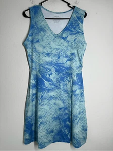 Silver Bait Womens Blue UPF 50+ Performance Sleeveless Dress V Neck Wicked Sz S - Bild 1 von 13