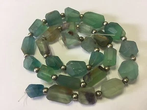 16" Stunning Matte Finish Afghan Florite Beads Strand - Picture 1 of 4