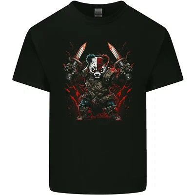 GILDAN Panda Warrior Bear MMA SCI-FI Samurai Kids T-Shirt Boys Girls