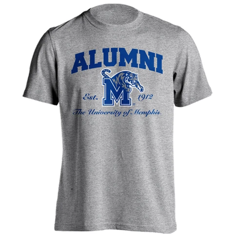 University of Memphis Tigers UM Alumni Panther Logo Short Sleeve T-Shirt Cover
