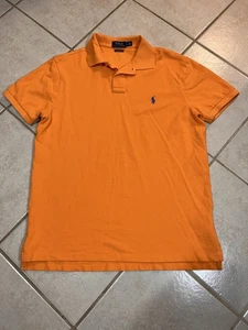 Polo Ralph Lauren Para Hombres Grande Naranja Polo con Poni Azul - Imagen 1 de 8