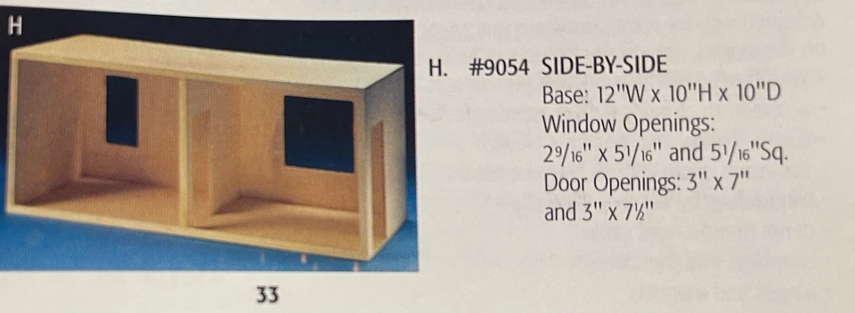 Real Good Toys RARO Madera 10” Profundo Apertura Frontal Pantalla de 2 Pisos. #9054 Foto 1 de 1