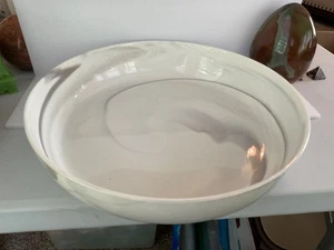 "Suministro de cocina artesanal cupé mármol gris cuenco para servir 13"" X 2 5/8"" NUEVO - Imagen 1 de 4