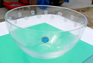 Tiffany & Co. Crystal Bowl 6" Floral Design Made in Poland New W/ Box - Picture 1 of 10