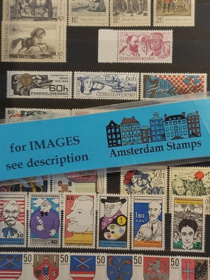 Tchecoslováquia 1969-1988 Muito bom estado coleção MNH em 2 livros Alto Valor CAT TOP! - Imagem 1 de 1