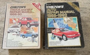 2 Vintage Chiltons Auto Repair Manuals Auto Repair 88-92 Truck And Van 1986-1990 - Bild 1 von 14