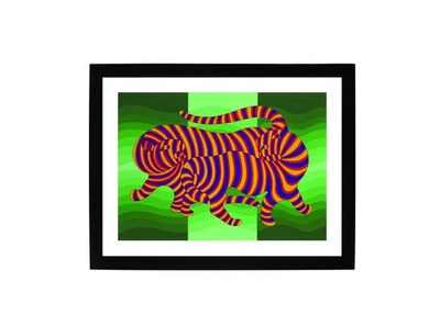 Litografia assinada por Victor Vasarely com certificado de autenticidade - Imagem 1 de 2