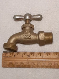 VINTAGE MESSING ZAPFEN WASSERHAHN VENTIL 3/4 ZOLL - Bild 1 von 7