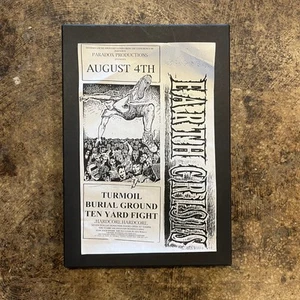 Vintage Earth Crisis Burial Ground "Pittston, PA" PAHC Show Poster - Picture 1 of 1