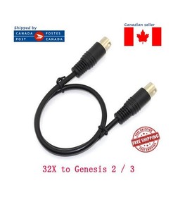 CONNECTOR LINK CABLE FOR SEGA 32X TO SEGA GENESIS MODEL 2-3 CONSOLE