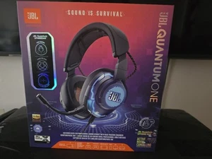 JBL Quantum ONE Over-Ear Performance Gaming Headset with Active Noise Brand New - Afbeelding 1 van 2